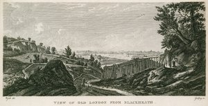 View of old London from Blackheath by English School