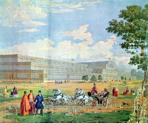 View of the Crystal Palace by English School