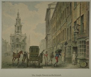 View of the Eagle Tavern in the Strand, Westminster, c.1800 by English School