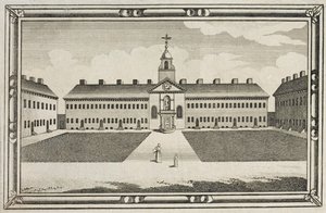 View of the Ironmongers Company Almshouses, Kingsland Road, Hackney, c.1820 by English School