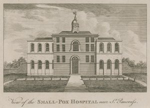 View of the Smallpox Hospital near St Pancras, London