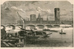 View of the New Westminster Bridge, London