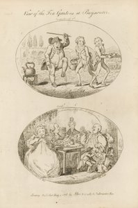 View of the Tea Gardens at Bayswater by English School