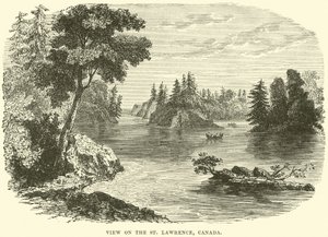 View on the St Lawrence, Canada