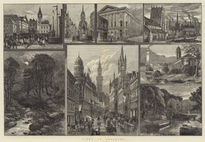 Views in Bradford (engraving) by English School