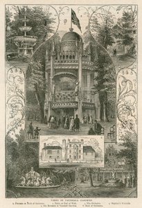 Views in Vauxhall Gardens, London by English School