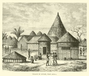Village in Lovale, West Africa by English School