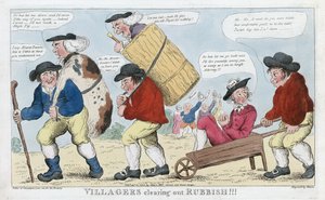 Villagers Clearing out Rubbish!!!, pub. 1800 by English School