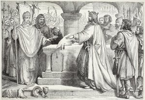 Visit of Charlemagne to the Pope, illustration from The History of Protestantism by James Aitken Wylie, 1878 by English School