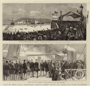 Visit of Their Royal Highnesses Princes Albert Victor and George of Wales to Dublin by English School
