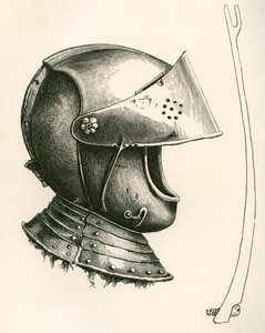 Visored Helmet Dating from c.1643 by English School
