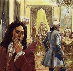 Voltaire attended court often, but was never happy there