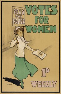 Votes for Women, from The Suffragette, pub.1912 by English School