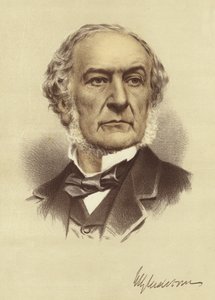 W E Gladstone by English School
