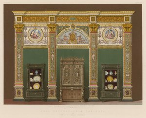 Wall Decoration and Cabinets by English School