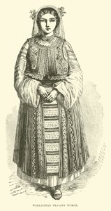 Wallachian Peasant Woman by English School