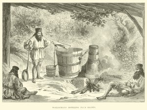 Wallachians Distilling Plum Brandy