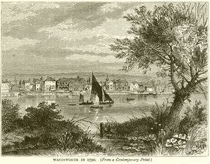 Wandsworth in 1790 by English School