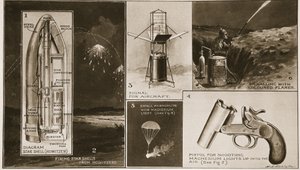 War Illuminations of various types which have proved their value, from The Illustrated War News by English School