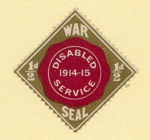 War Seal - Disabled Service 1914-1915 by English School