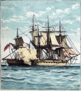 War of 1812: Chesapeake and Shannon by English School