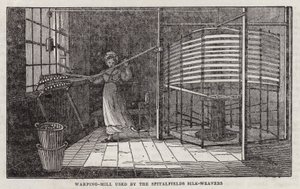 Warping mill used by the Spitalfields silk weavers by English School