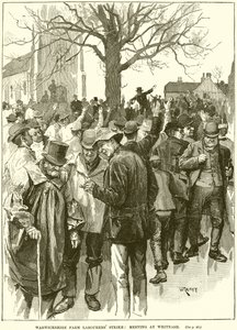 Warwickshire Farm Labourers Strike: Meeting at Whitnash