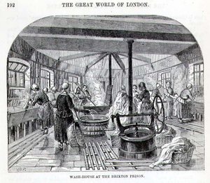 Wash-House at the Brixton Prison, from 