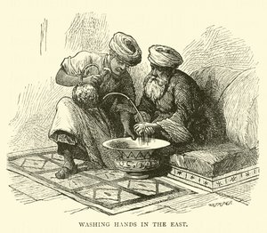 Washing Hands in the East by English School