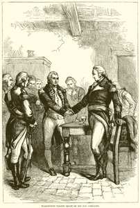 Washington taking leave of his old Comrades by English School