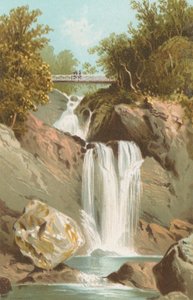 Waterfall at Inversnaid - Loch Lomond by English School