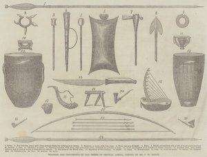 Weapons and Implements of the Tribes of Central Africa, visited by Mr S W Baker by English School
