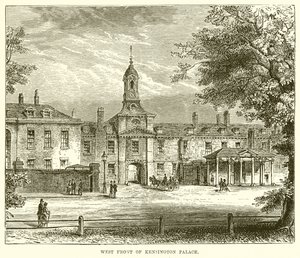 West Front of Kensington Palace by English School