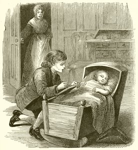 West Drawing the Little Sleeper by English School