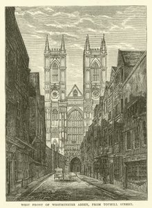 West front of Westminster Abbey, from Tothill Street