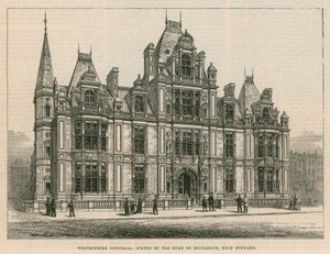 Westminster Town Hall, opened by the Duke of Buccleuch, High Steward by English School