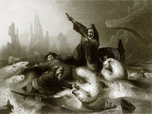 Whalers Attacked by Bears by English School