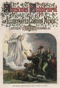 While Shepherds Watched their Flocks by Night, from the cover of the Illustrated London News, Christmas supplement