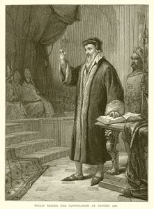 Wiclif before the Convocation at Oxford, 1382 by English School