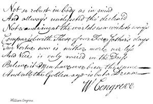 William Congreve