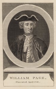 William Page, Executed April 1758 by English School