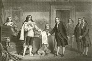William Penn Receiving the Charter of Pennsylvania from Charles II by English School