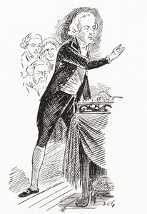 William Pitt the Younger Addressing the House of Commons by English School