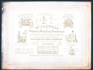 William Plowman, general and furnishing ironmonger by English School