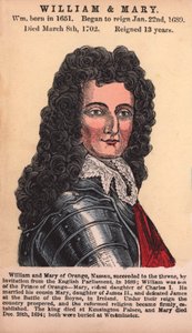 William and Mary by English School