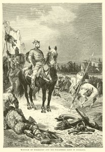William of Normandy and his followers land in England by English School
