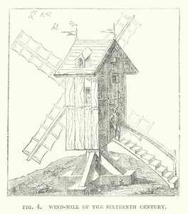 Wind-mill of the sixteenth century by English School