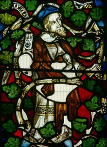 Window depicting Ezekiel by English School