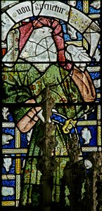 Window depicting Ezekiel by English School