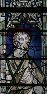 Window depicting St Andrew by English School